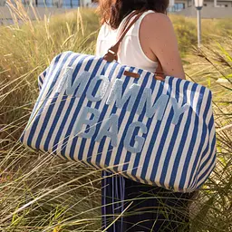 Сумка Childhome Mommy bag stripes electric blue (CWMBBSTBL) - мініатюра 9