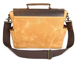 Діловий портфель у поєднанні зі шкірою 20120 Vintage рудий - мініатюра 6