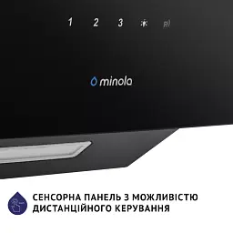 Витяжка декоративна похила Minola HVS 6224 BL 700 LED - мініатюра 9
