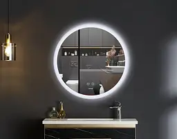 Дзеркало Mixxus Plain MC11-60 (LED Touch, антизапотівання, димер, регулювання яскравості) MI6663 - мініатюра 4
