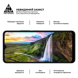 Захисне скло на Xiaomi Redmi A3/A3x Poco C61 4G з олеофобним покриттям, Pro, повне проклеювання, антистатичний і пиловідштовхуючий шар, 9H, самоклеючеся, 2.5D, на весь екран, антистатичний клей, ArmorStandart (ARM74453) - мініатюра 4