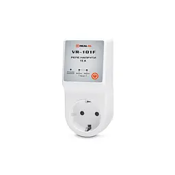 Реле напруги REAL-EL VR-101F, white (EL122300009) - мініатюра 1