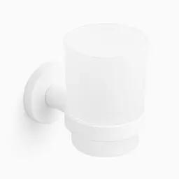 Підвісна склянка для зубних щіток VBI Venus 10x6,8x10 см white matte VBI-040004WH