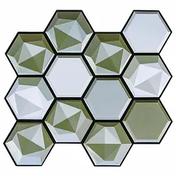 Декоративна ПВХ плитка Sticker Wall на самоклейці 275х285х4мм Соти СПП-502 SW-00000666