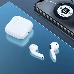 Bluetooth Стерео Гарнітура Borofone BW34, BT5.3, 30mAh, 200mAh, 4h, Білий - мініатюра 7
