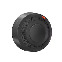 Wi-Fi датчик диму Tuya Smoke Detector з сиреною та оповіщенням на смартфон чорний