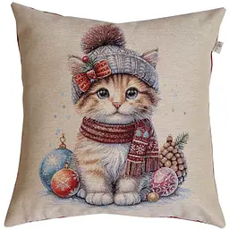Наволочка гобеленова Прованс Миле кошеня 45×45 см (47277)