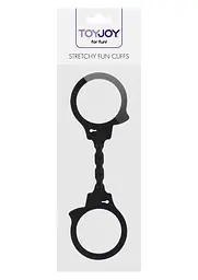 Наручники Toy Joy Stretchy Fun Cuffs чорний - мініатюра 2