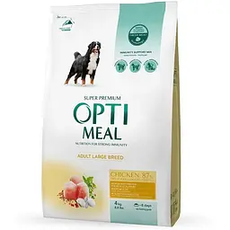 Сухий корм для собак Optimeal для великих порід зі смаком курки 4 кг (4820083905551)