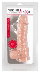 Фалоімітатор Realistixxx Real Giant XXL 32 см тілесний - мініатюра 5