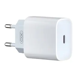 Мережевий зарядний пристрій XO L77 EU 20W PD Fast charger single head Білий