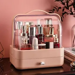 Органайзер для косметики XPRO YM206 Single Drawer на 2 секції рожевий (MER-14970_551) - мініатюра 3