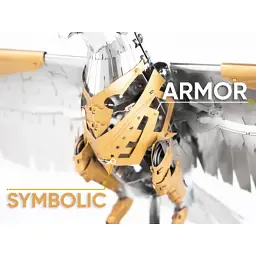 Конструктор Metal Time Колекційна модель Unity Wings Eagle Golden Armor Crystal Edition (MT101SWRSK-GA/READY) - мініатюра 7