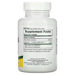 Ацидофільні бактерії з пектином Nature's Plus Acidophilus with Pectin 90 капсул - мініатюра 2