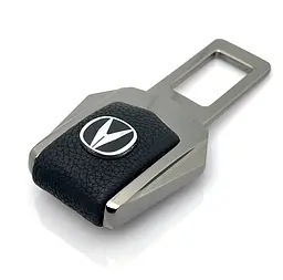 Заглушка ремня безпеки з логотипом Acura Темний хром 1 шт - мініатюра 6