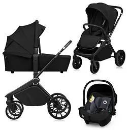 Універсальна коляска 3 в 1 Lionelo Mika Plus 3in1 Black Onyx (LO- MIKA PLUS 3IN1 BLACK ONYX)