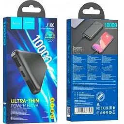 Портативна батарея Hoco J100 10000 mAh Black - мініатюра 4