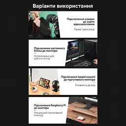 Кабель для передавання відео й аудіо Vention 3 м штекер Micro HDMI до виходу джерела та повнорозмірний штекер HDMI Type A до входу дисплея 4K 60 Гц підтримка HDR пропускна здатність 18 Гбіт/с тришарове екранування чорний (AGIBI) - мініатюра 10