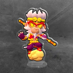Акрилова колекційна фігурка Brawl Stars Міко у скіні «Сунь Укун» (Wukong Miko) 10 см - мініатюра 2
