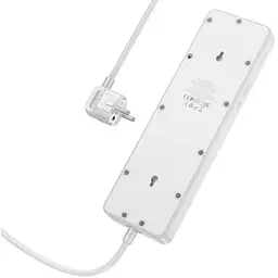 Мережевий подовжувач Hoco AC14A Rico 5-position socket(PD30W/1C3A)(EU) Білий