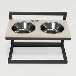 Hollky Flex M — миски на регульованій підставці для середніх собак (2 × 0.85 л) - мініатюра 4