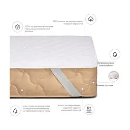 Наматрацник MirSon 953 Natural Line Стандарт Eco 140x190 см (2200000837370) - мініатюра 2