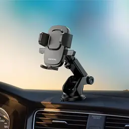 Автомобільний тримач для телефона BOROFONE BH60 (чорний) - на панель та лобове скло - мініатюра 6