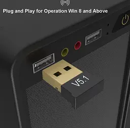 Міні USB Bluetooth 5,1 адаптер для ПК, ноутбука, миші, клавіатури, планшета, телефона, принтера, динаміка - мініатюра 9