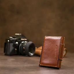 Шкіряна візитниця Grande Pelle 11411 коричневий - мініатюра 10