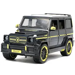 Колекційна металева модель позашляховика АвтоЕксперт Mercedes-Benz G65 AMG Brabus із золотими вставками, інерцією, світлом та звуком 1:24 - мініатюра 4