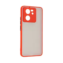 Чехол-накладка для Xiaomi 13T 5G/13T Pro 5G, Frosted Matte, красный, противоударный чехол с защитой всего корпуса, термополиуретан TPU + поликарбонат PC, ArmorStandart (ARM69709)