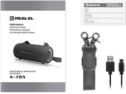 Портативна колонка REAL-EL X-725 Black (EL121600028) - мініатюра 11