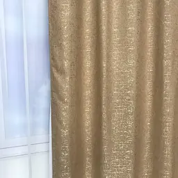 Мармурові лляні штори кавового кольору на тасьмі 2шт. 150х270 ALBO pbe0052463 - мініатюра 4