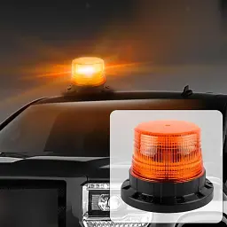 Лампа магнітна автомобільна світлодіодна стробоскопна аварійна для автомобілів для обслуговування доріг - мініатюра 3