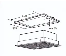 Витяжка Interline SOLO ULTRA BK A/60/T - мініатюра 7