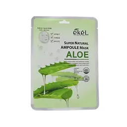 Тканинна маска Ekel Super Natural Ampoule з екстрактом алое