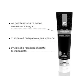 Густий лубрикант на водній основі System Jo H2o Gel Original (120 мл), рослинний гліцерин - мініатюра 3
