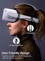 Кабель кутовий для VR - Ugreen US551 Right Angle USB-C to USB-C VR Link Cable 5 метрів (6957303896295) - мініатюра 7