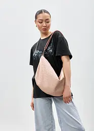 Жіноча сумка Sambag Bag-glove пудрова 50 х 28 х 5 см (53400066)