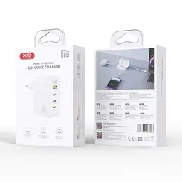 ЗП XO CE39 67W/1 USB 22,5W + 3 USB-C 67W White - мініатюра 3