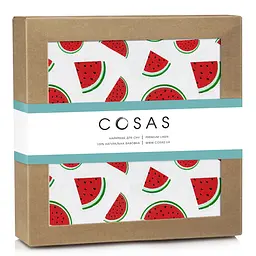 Пелюшки фланелеві Cosas Watermelon 80х100 см, червоні