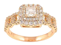 Каблучка XUPING Позолота 18K "Інкрустація цирконієм" (257278) р.18 - мініатюра 2