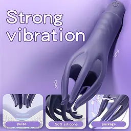 Чоловічий мастурбатор LOCOGO Penis Trainer Massager — вакуумний тренажер з вібрацією на 10 режимів - мініатюра 3