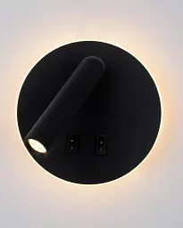 Бра, настінний світильник Italux WL-53742-1-BK Furla LED 2x8W 3000K 516Lm IP20 чорний - мініатюра 3