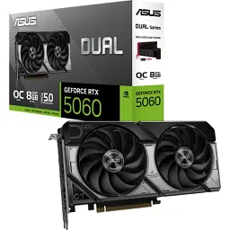 Відеокарта ASUS GeForce RTX5060 8Gb DUAL OC (DUAL-RTX5060-O8G) - мініатюра 8