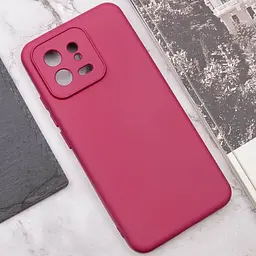 Чохол TPU GETMAN Liquid Silk Full Camera для Xiaomi 13 Pro Бордовий / Marsala - мініатюра 6