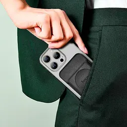 Магнітний тримач-кишеня для карт Hoco GT6 Joy multifunctional magnetic card holder - мініатюра 2