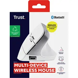 Мишка Trust Bayo+ Ergonomic Wireless/Bluetooth White (25399) - мініатюра 10