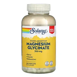 Магній Magnesium Glycinate 350 mg 240 капсул Solaray vit0005434