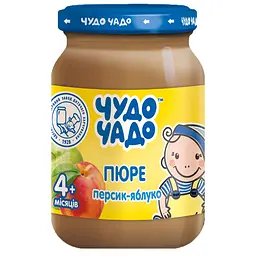 Упаковка пюре Чудо-Чадо Персик і яблуко з цукром 1.02 л (170 мл х 6 шт.) - мініатюра 2
